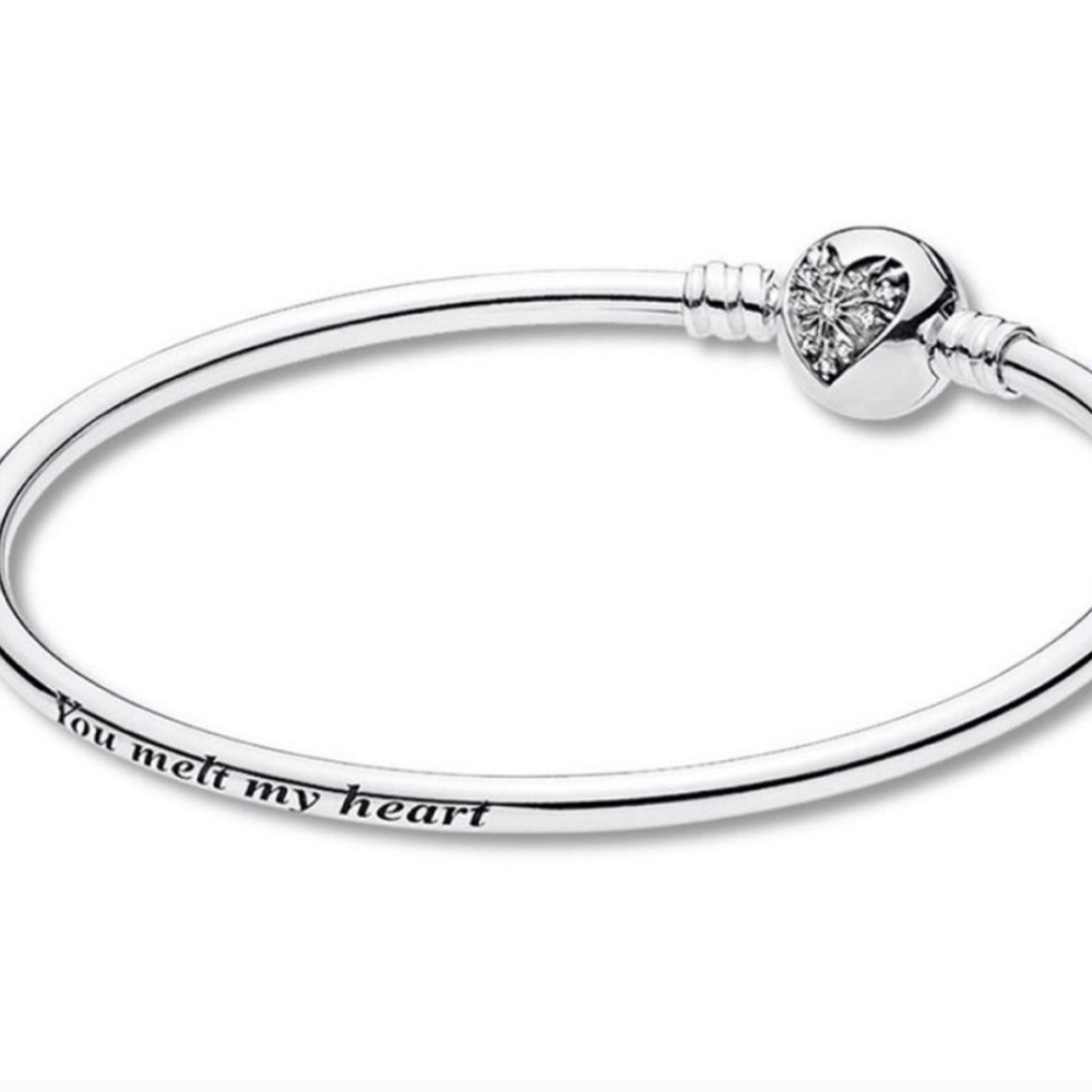Never worn Authentic Pandora “You Melt My Heart” Bangle